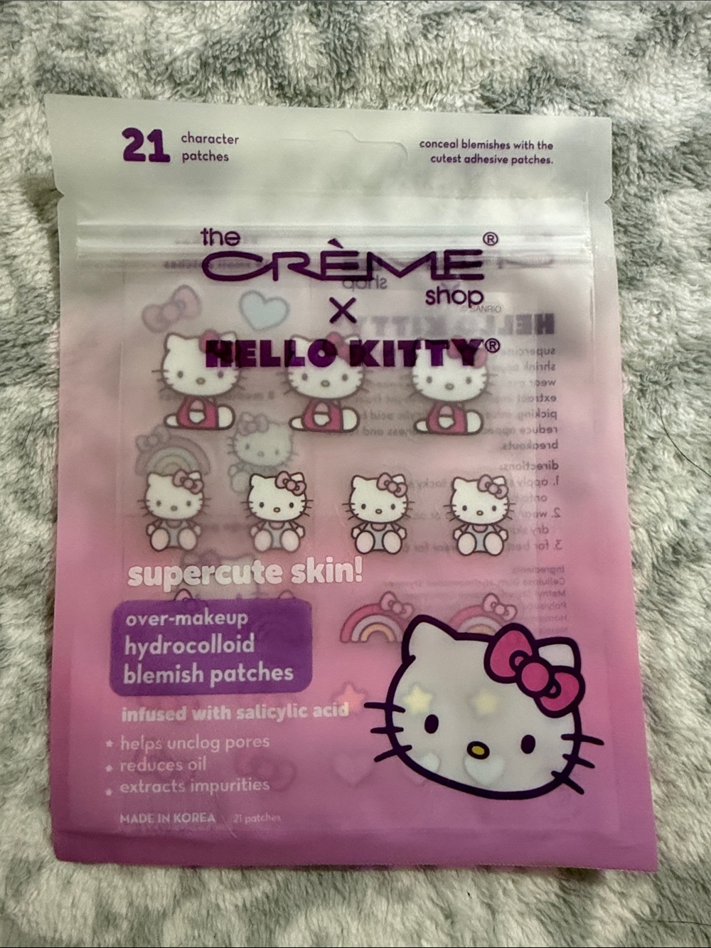 the Crème Shop x Hello Kitty Hydrocolloid Blemish Patches - Pink
